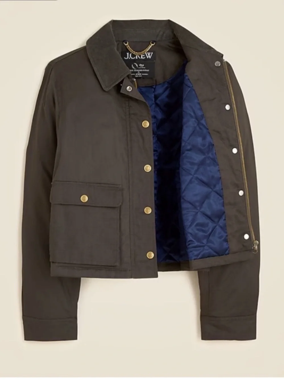J.Crew Cropped Barn Jacket™ in ripstop cotton